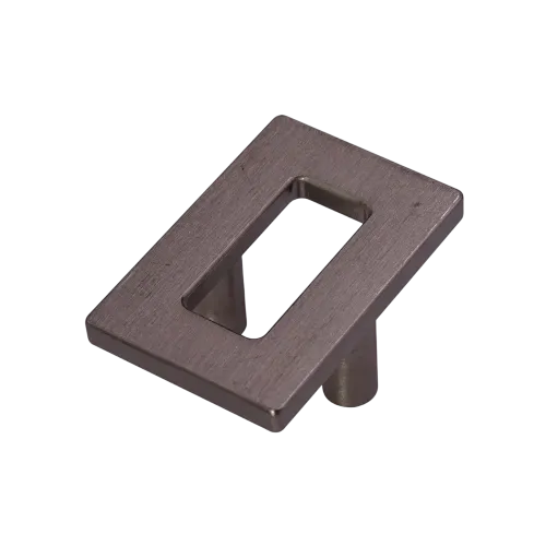 Cabinet knob CD plain rectangle 60x40mm